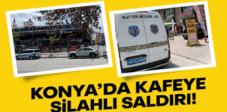 Konya’da kafe kurşunlayan şüpheli aracını bırakarak kaçtı?v=1