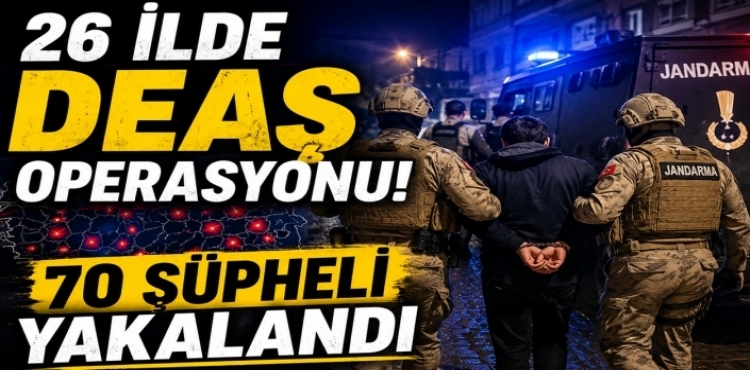 Konya Dahil 26 İlde Deaş Operasyonu 70 Gözaltı