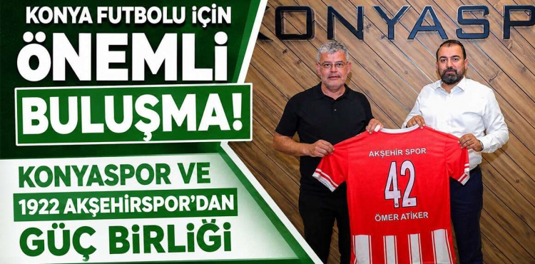 Konyaspor İle 1922 Akşehirspor Arasında İş Birliği Mesajı